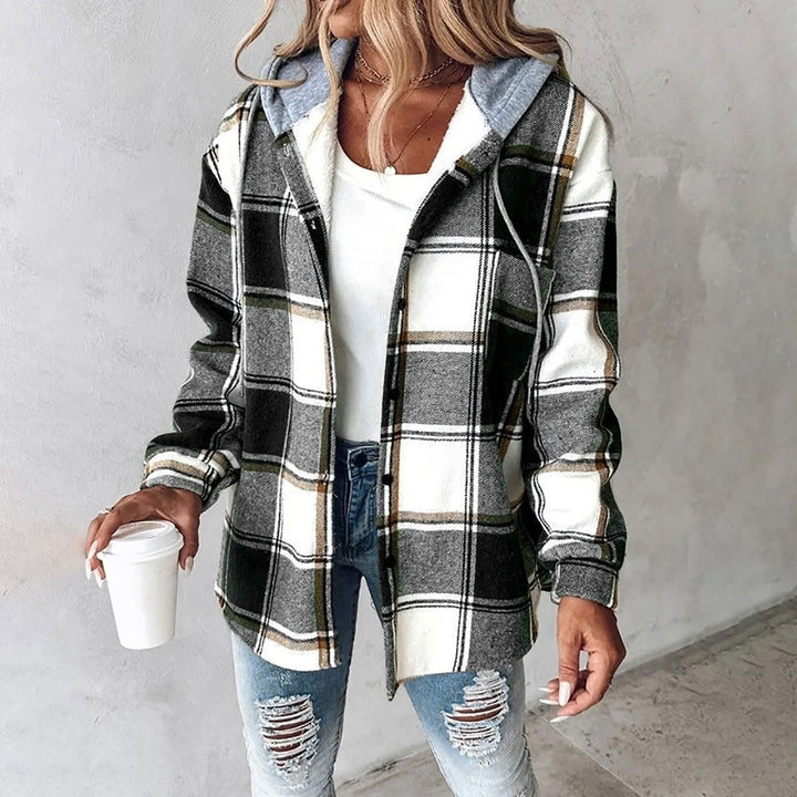 Marielou Drawstring Hood Shacket