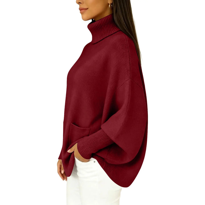 Thea Batwing Turtleneck Sweater