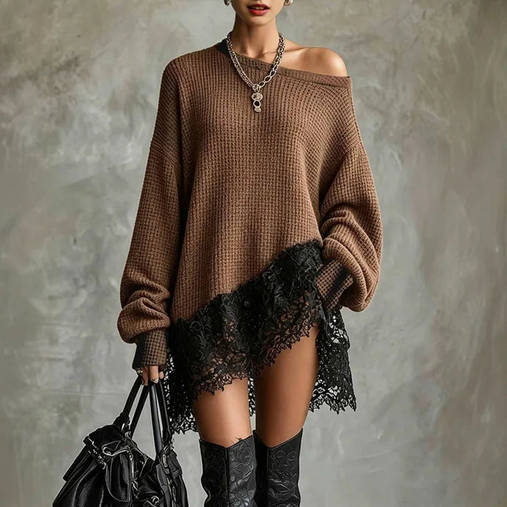 Amelie Off Shoulder Sweater Dress