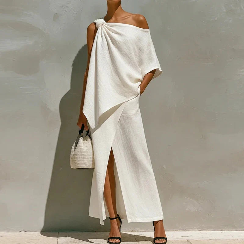 Kalina One Shoulder Maxi Skirt Set
