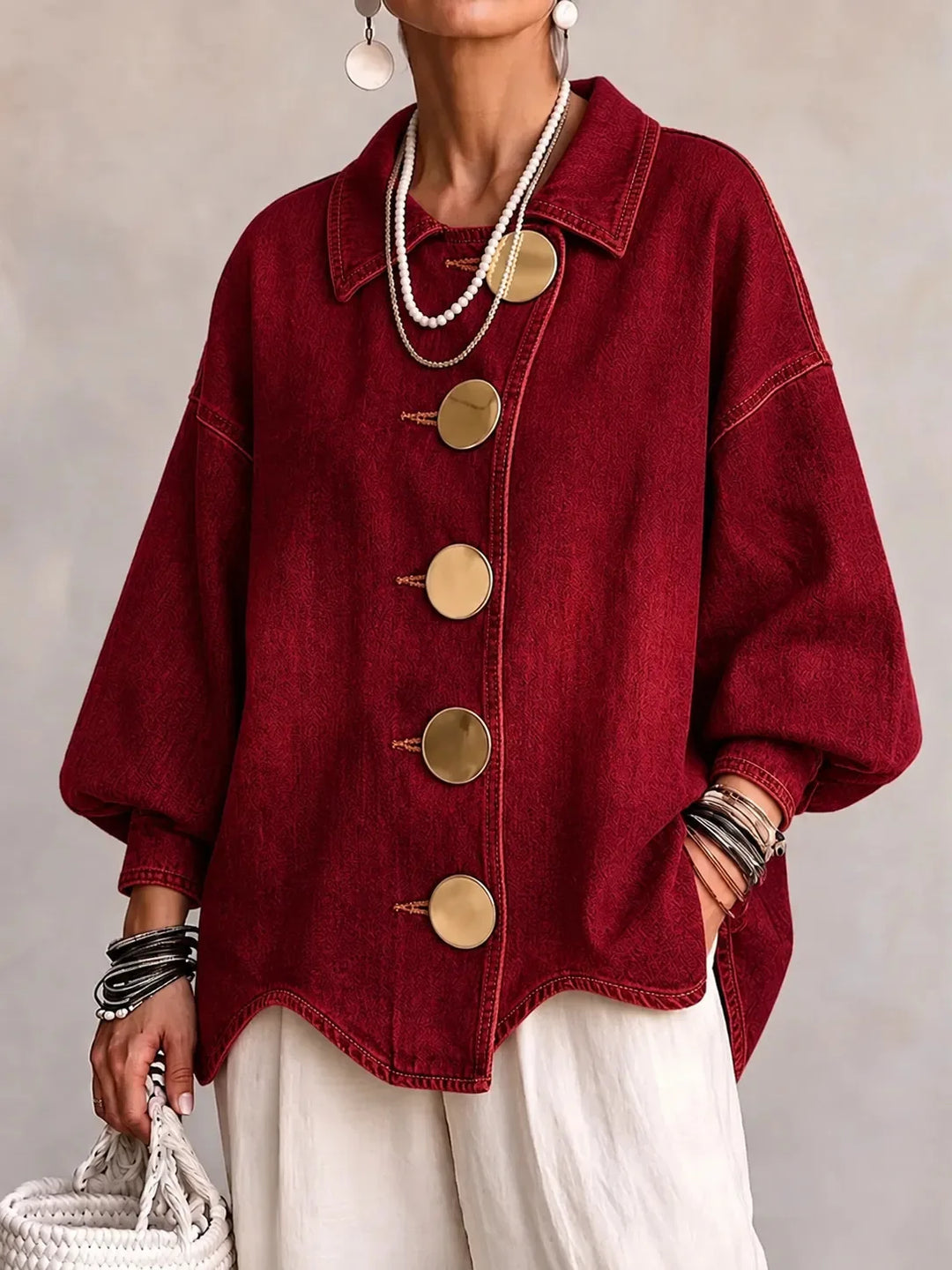 Marnie Button Front Denim Jacket
