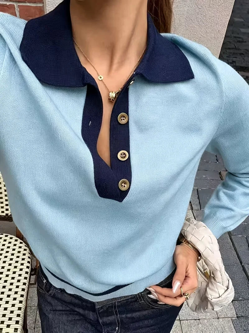 Marigold Contrast Collar Polo