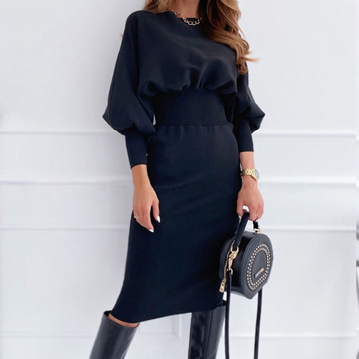 Marielle Lantern Sleeve Midi Dress