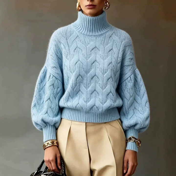 Margaux Cable Knit Turtleneck
