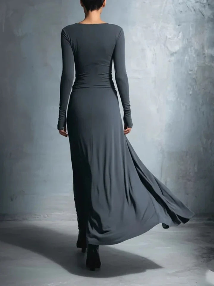 Marisette Twisted Waist Maxi Dress