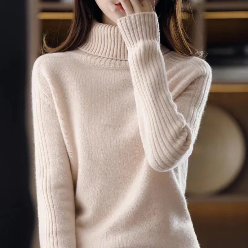 Miriam Ribbed Turtleneck Sweater
