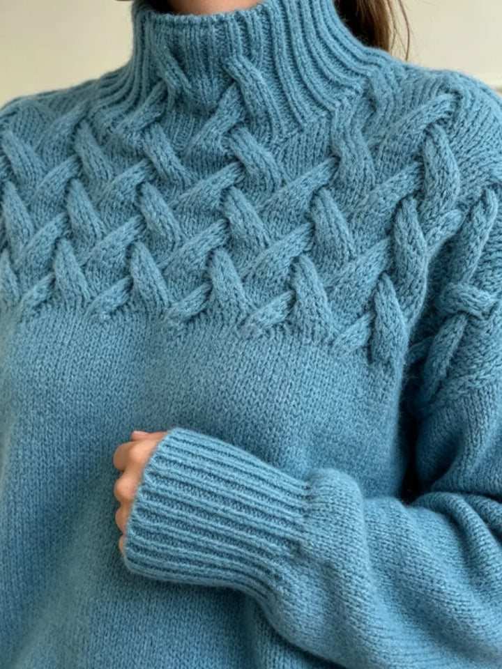 Wilhelmina Cable Knit Turtleneck