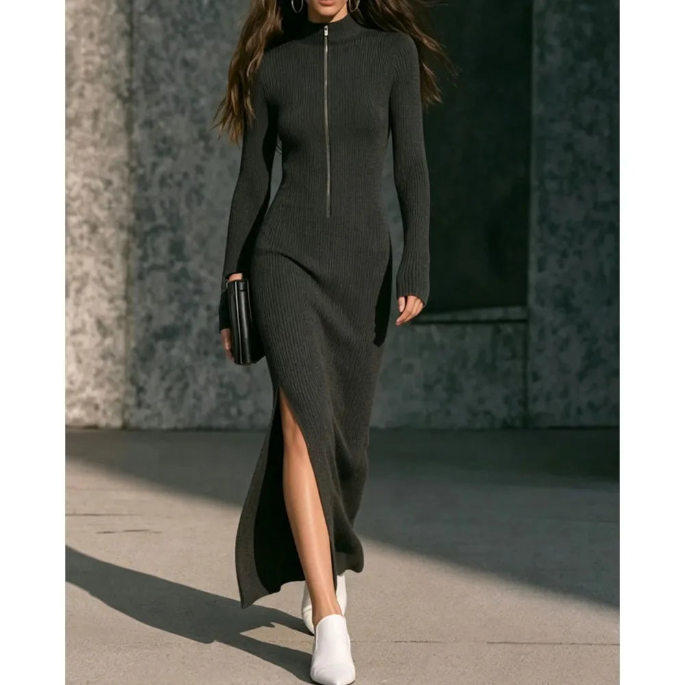 Kamilla Ribbed Long Dress