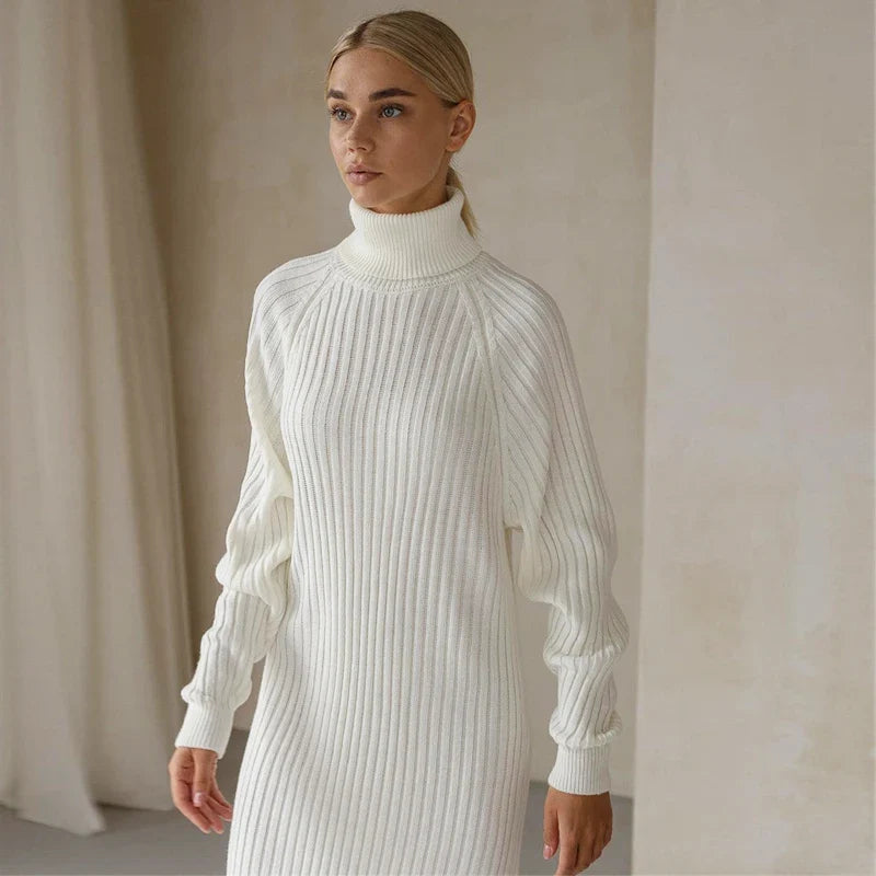 Laurel High Neck Sweater Dress