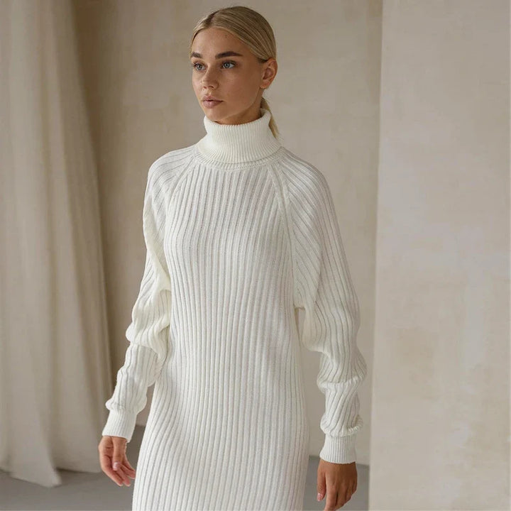Laurel High Neck Sweater Dress
