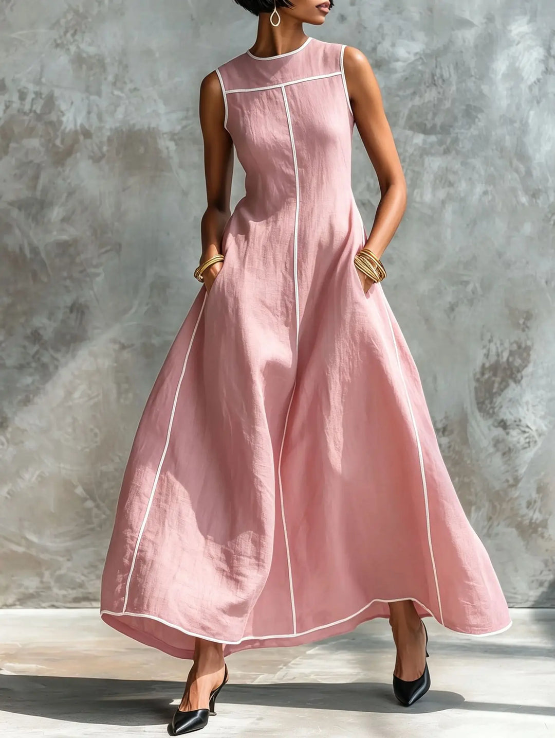 Anouk Elegant Flowy Maxi Dress