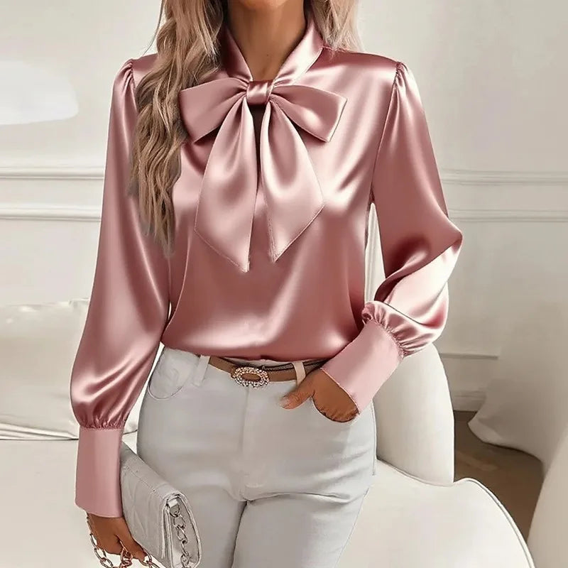 Solene Bow Collar Blouse