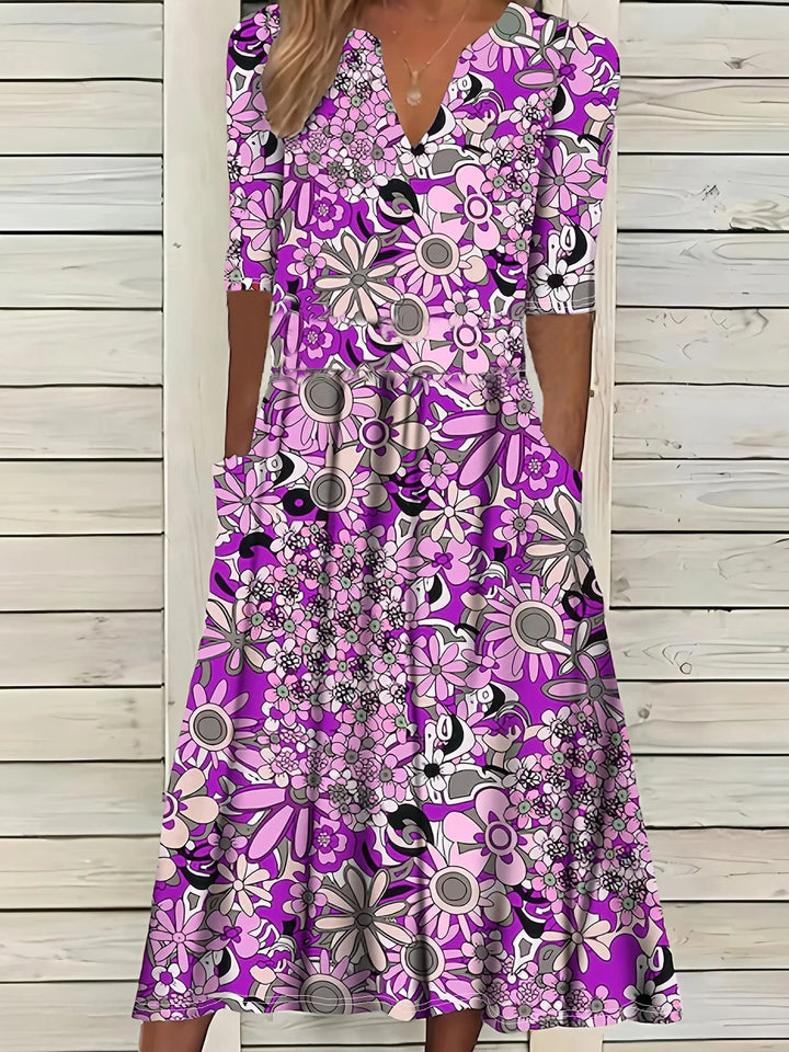 Verona Vintage Floral Maxi Dress