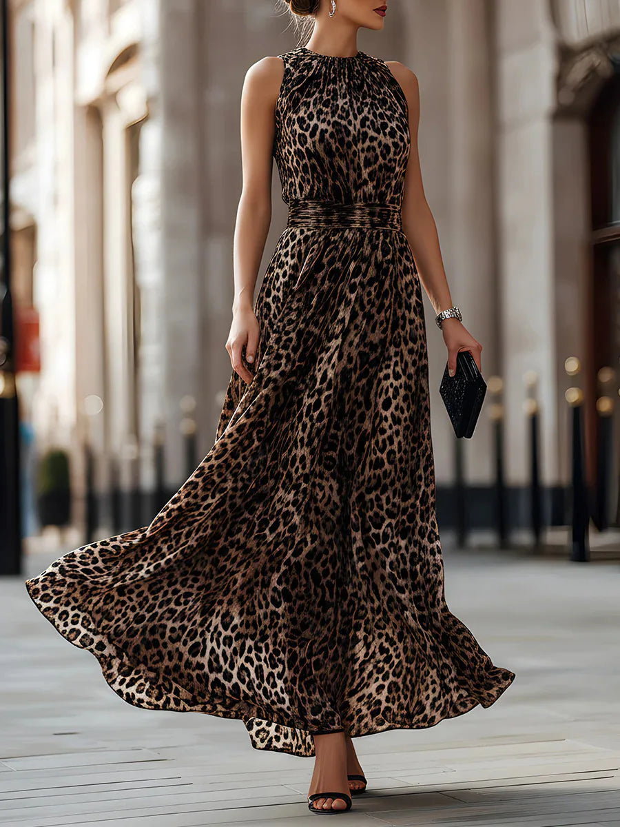 Dania Leopard Flare Dress