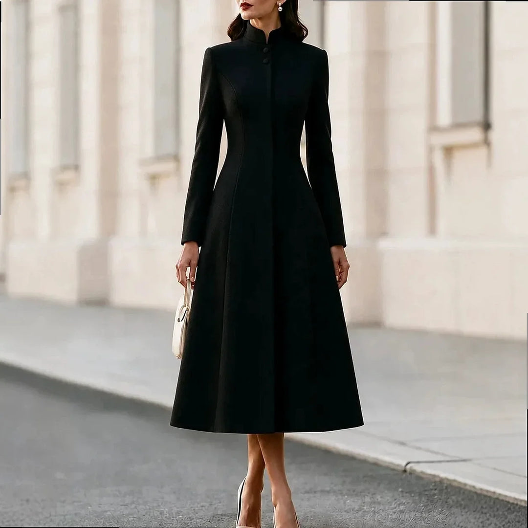 Rosamund Stand Collar Coat Dress