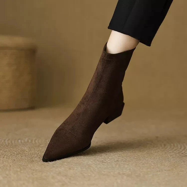 Sylvie Pointed Toe Ankle Boots