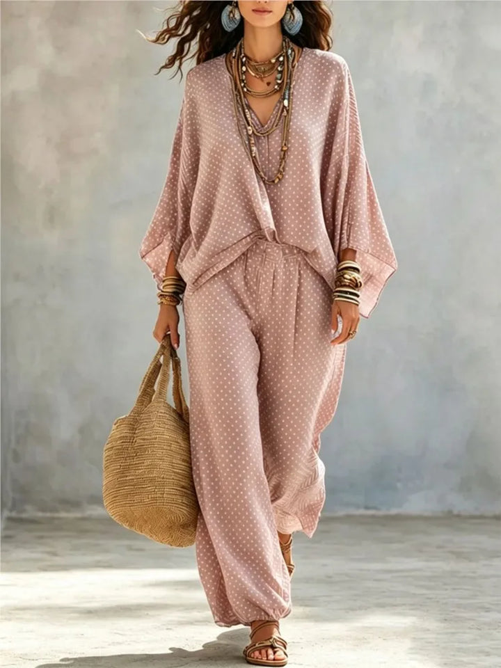 Arlena Polka Dot Two-Piece Set