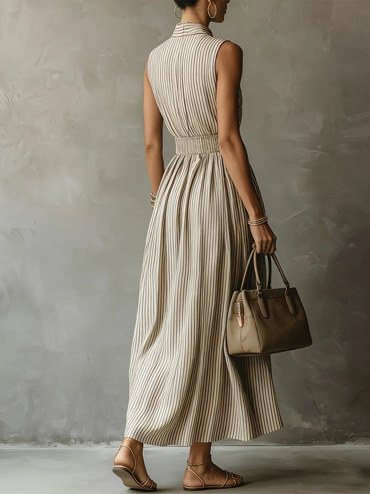 Soraya Elegant Sleeveless Midi Dress