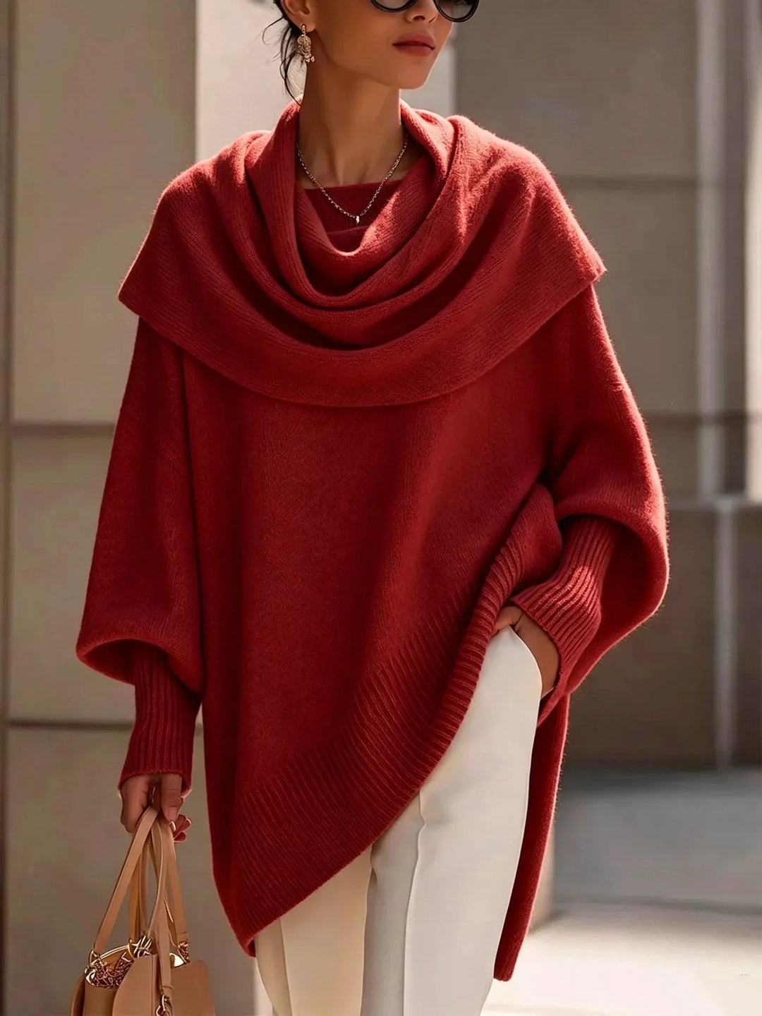 Zuzanna Scarf Collar Poncho
