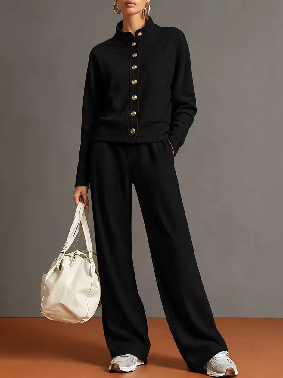 Sofia Button Front Pant Set