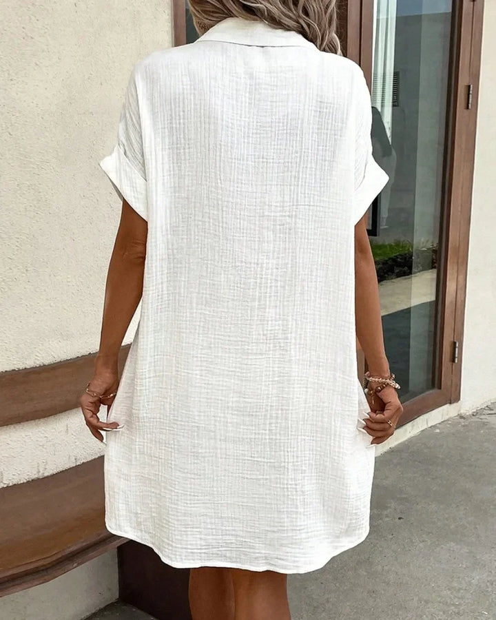Rimmel Effortless Short Sleeve Tunic Mini Dress