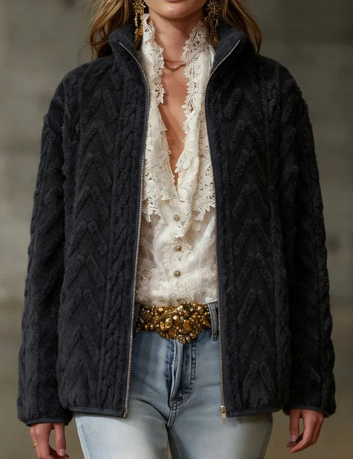 Marina Textured Fleece Jacket