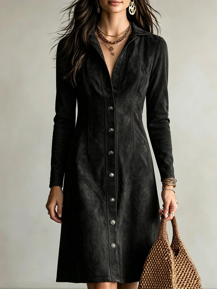 Anuk Button Front Shirt Dress