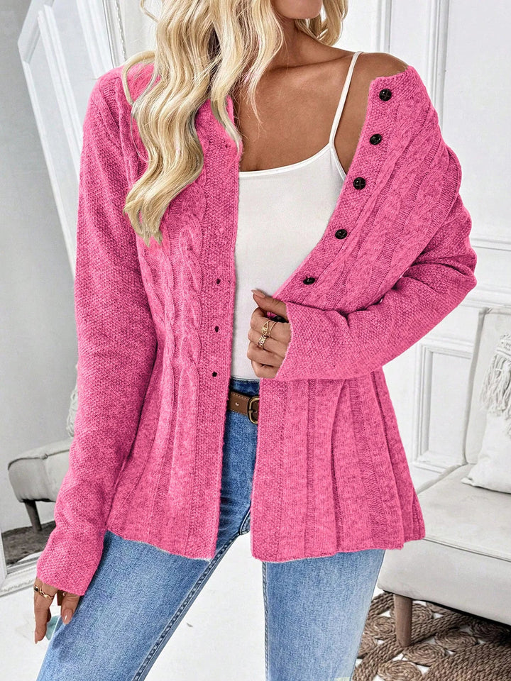 Genevra Cable Knit Cardigan
