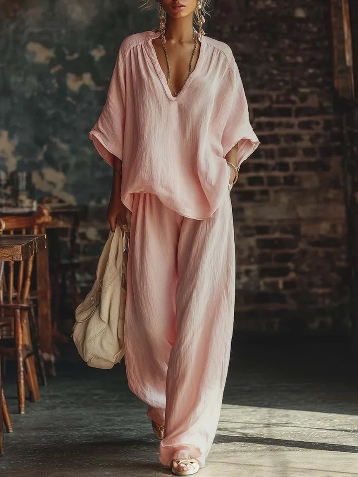 Zadie Relaxed Wide Leg Pant Set