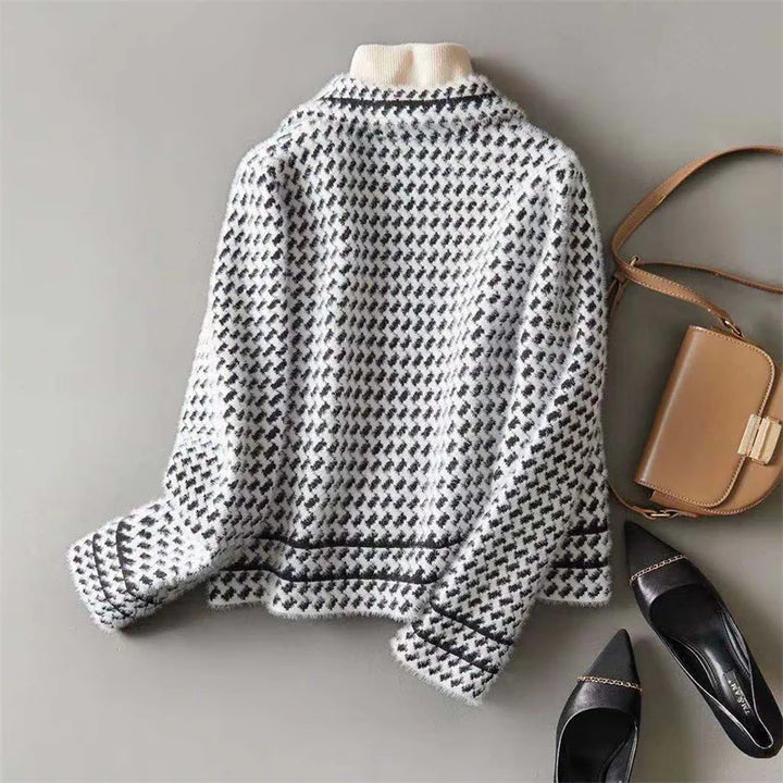 Bramwell Houndstooth Knit Jacket