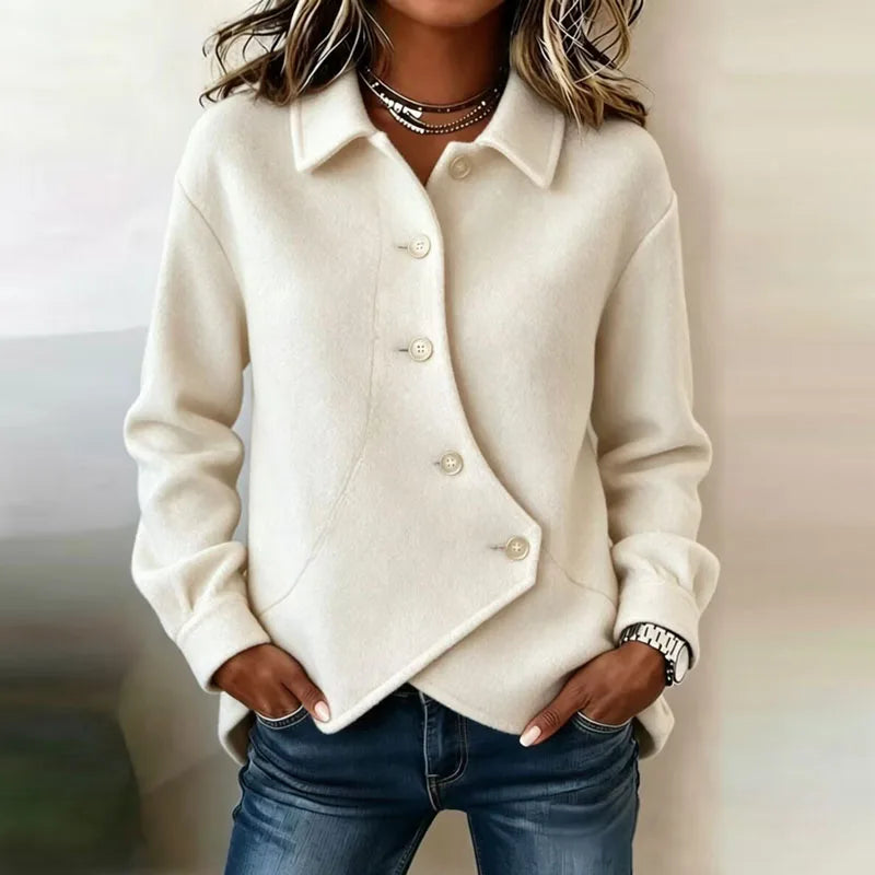 Solene Velvet Button Jacket