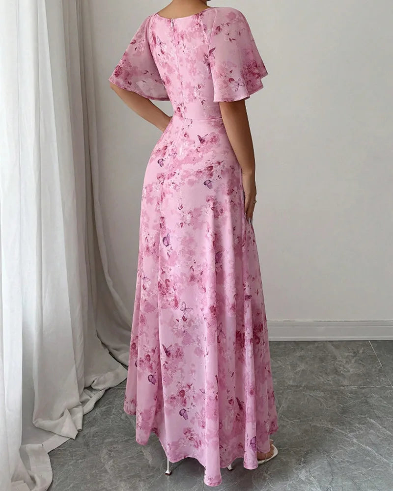 Isolina Puff Sleeve Midi Dress