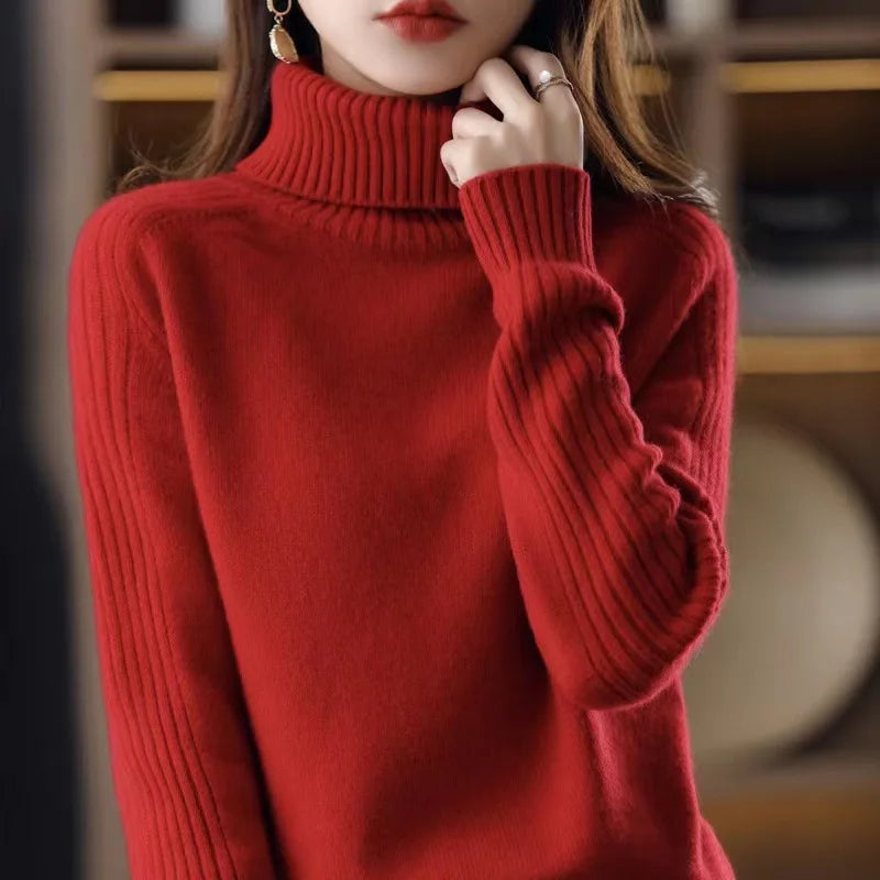 Miriam Ribbed Turtleneck Sweater