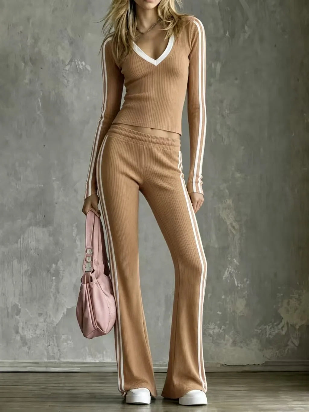 Ophelia Ribbed Knit Matching Set