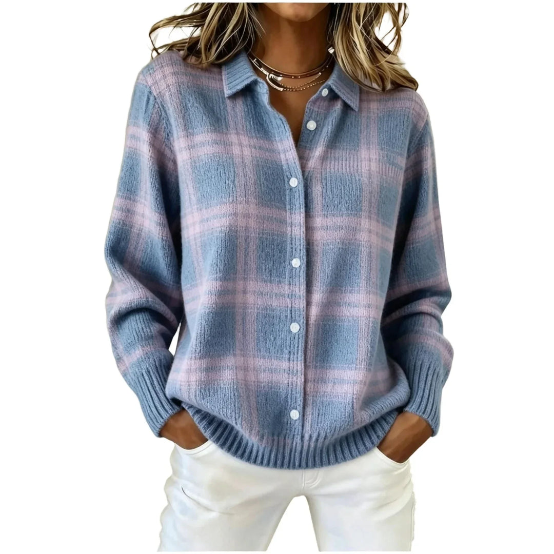 Harlow Plaid Button Cardigan
