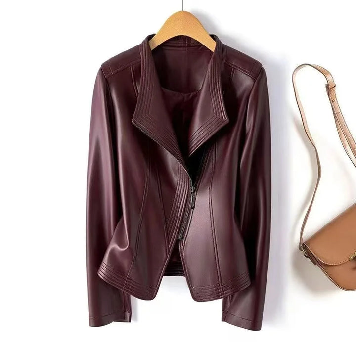 Laureen Sheepskin Moto Jacket