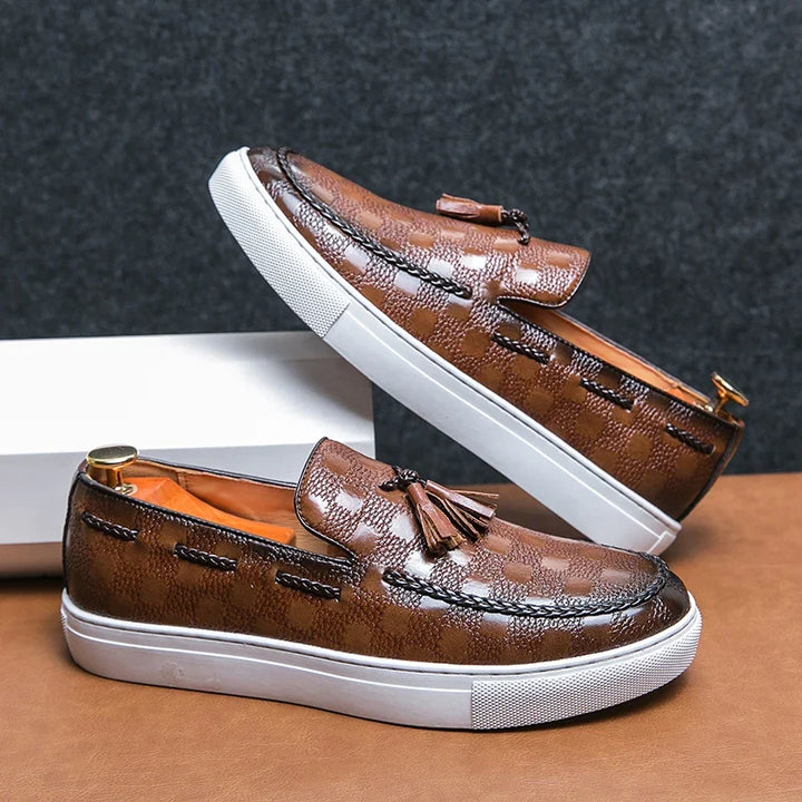 Thaddeus Leather Tassel Loafers