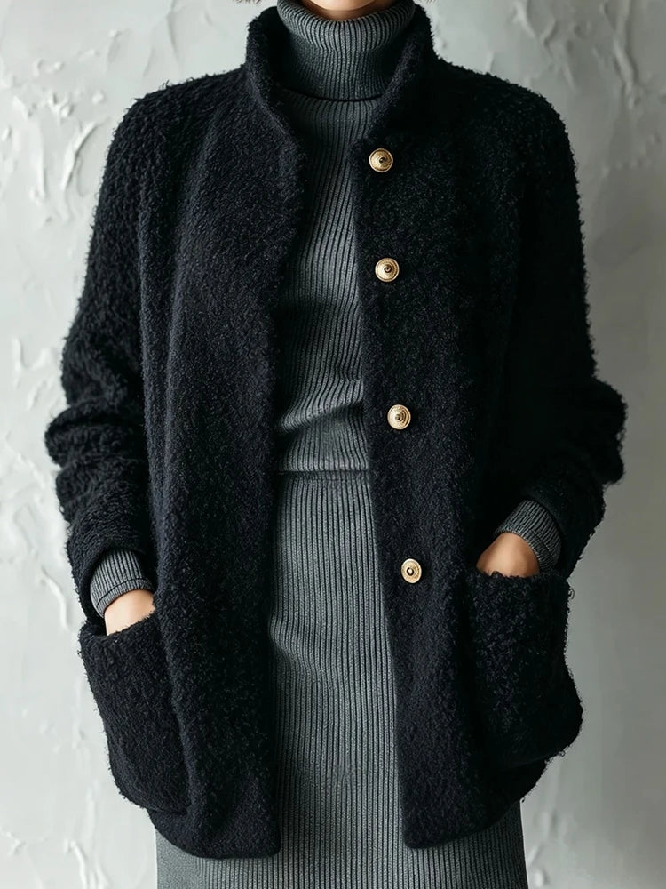 Vittoria Bouclé Stand Collar Jacket