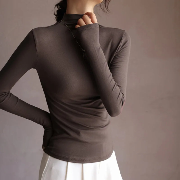 Fiona Mock Neck Knit Top