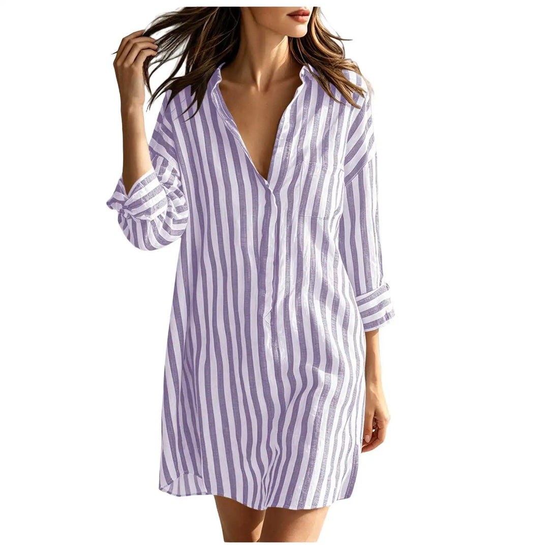 Verena Lightweight Stripe Mini Dress