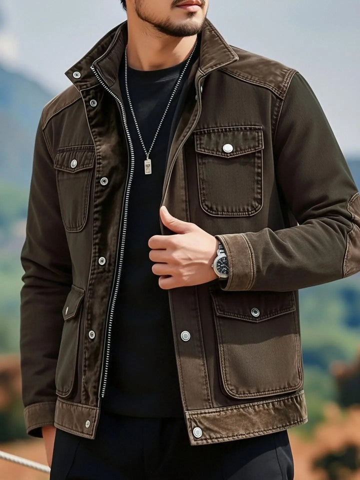 Soren Contrast Panel Jacket