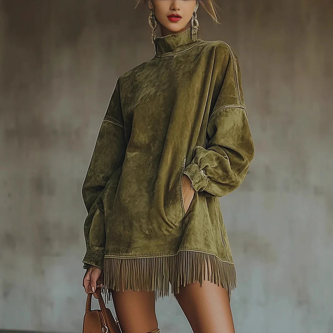 Bianca High Neck Tunic Dress
