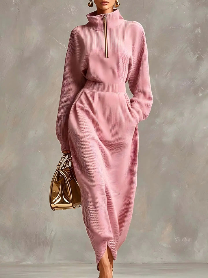 Romilly Elegant Zip Maxi Dress