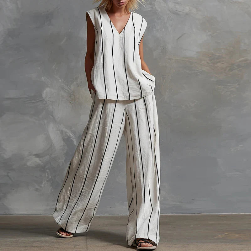 Paolina Striped Summer Set