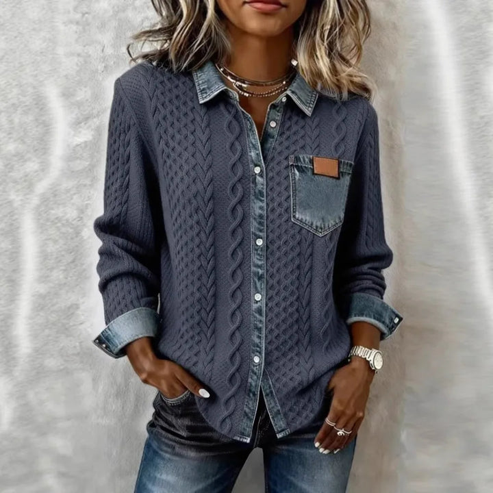 Sabine Cable Knit Overshirt