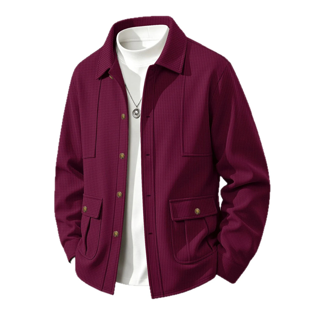 Sullivan Waffle Knit Shirt Jacket