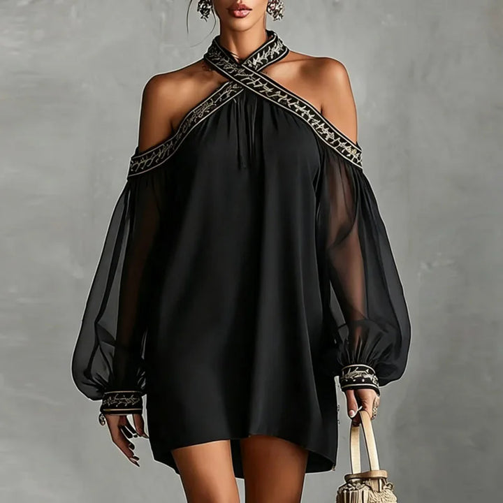 Aisha Halter Mini Dress