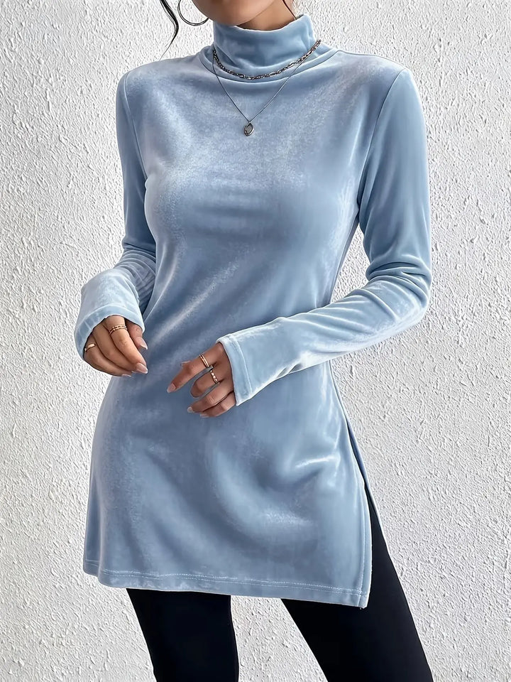 Elsbeth Mock Turtleneck Top