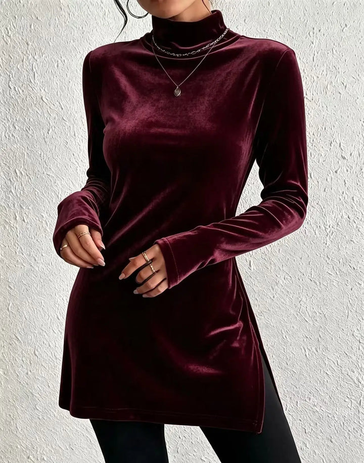 Elsbeth Mock Turtleneck Top