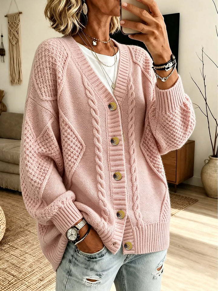 Elina Cable Knit Cardigan
